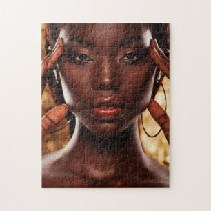 Quebra-cabeça Jovem Senhora Africana
