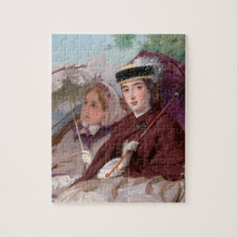 Quebra-cabeça Jovens Elegantes a andar numa Carruagem