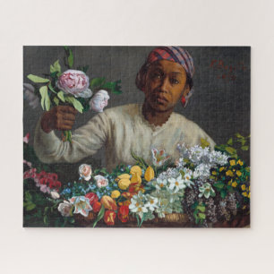 Quebra-cabeça Jovens mulheres com peônias por Frederic Bazille