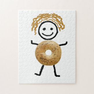 Quebra-cabeça judaico do miúdo do Bagel do