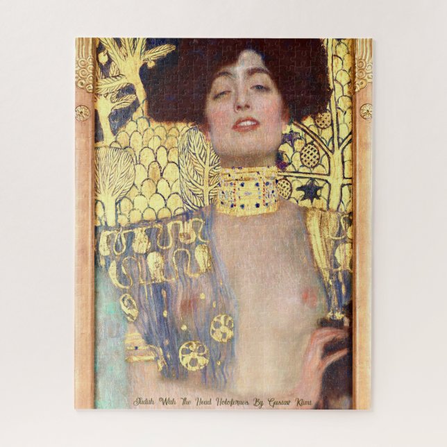 Quebra-cabeça Judith Com A Cabeça Holofernes De Gustav Klimt (Vertical)