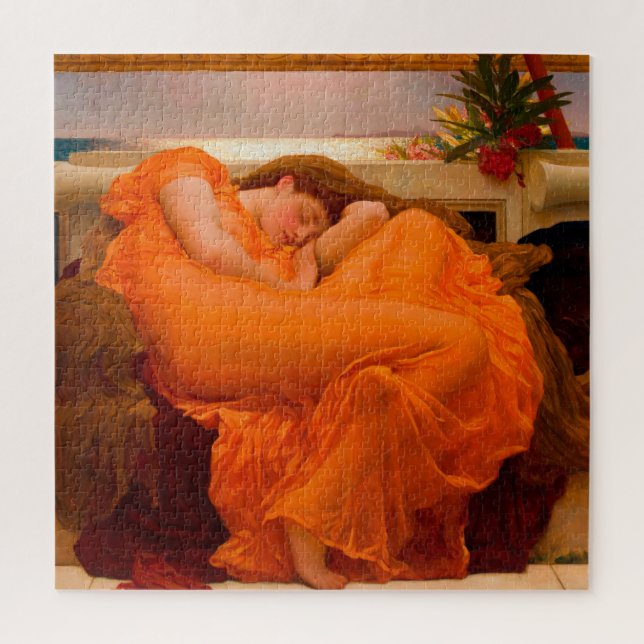Quebra-cabeça Junho flamejante por Lord Frederic Leighton (Vertical)