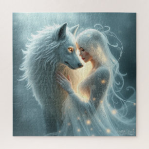 Quebra-cabeça Juntos, Forever AI Fantasy Digital Art Impressão