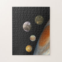 Júpiter e Quatro Luas Satélites Galileanos