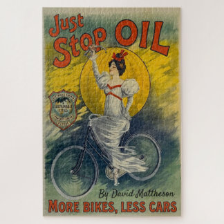 Quebra-cabeça Just Stop Oil Mug More Bikes Less Cars Activist