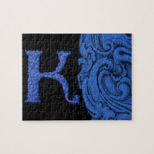 Quebra-cabeça K - O alfabeto de Falck (azul)