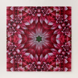 Quebra-cabeça Kaleidoscópio Crimson Dahlia
