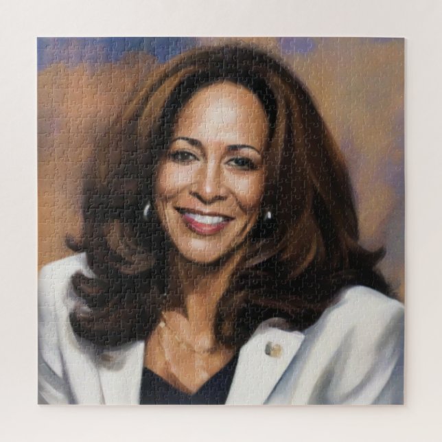 Quebra-cabeça Kamala Harris 2024, Mulher Negra Indiana Magic (Vertical)