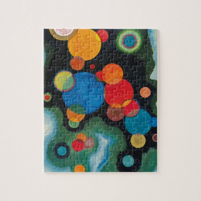Quebra-cabeça Kandinsky aprofundou o óleo de Abstrato de impulso (Vertical)