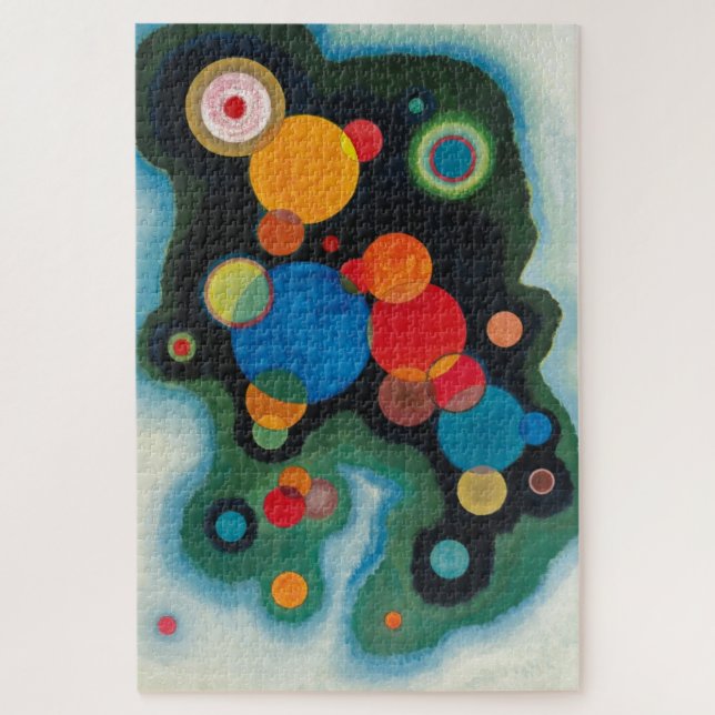Quebra-cabeça Kandinsky aprofundou o óleo de Abstrato de impulso (Vertical)
