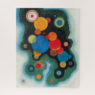Quebra-cabeça Kandinsky aprofundou o óleo de Abstrato de impulso