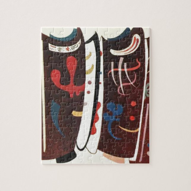 Quebra-cabeça Kandinsky Brown com Abstrato suplementar (Vertical)