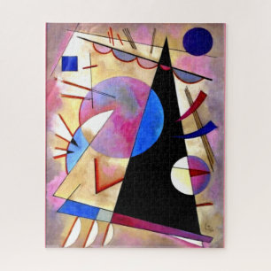 Quebra-cabeça Kandinsky - Cubismo Abstrato com Pinks e Blues