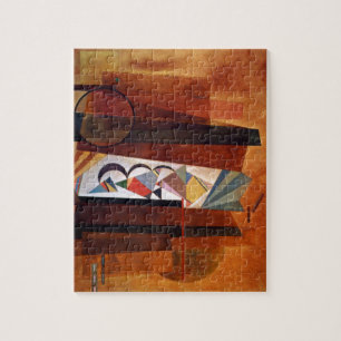 Quebra-cabeça Kandinsky Development in Brown Abstrato Painting