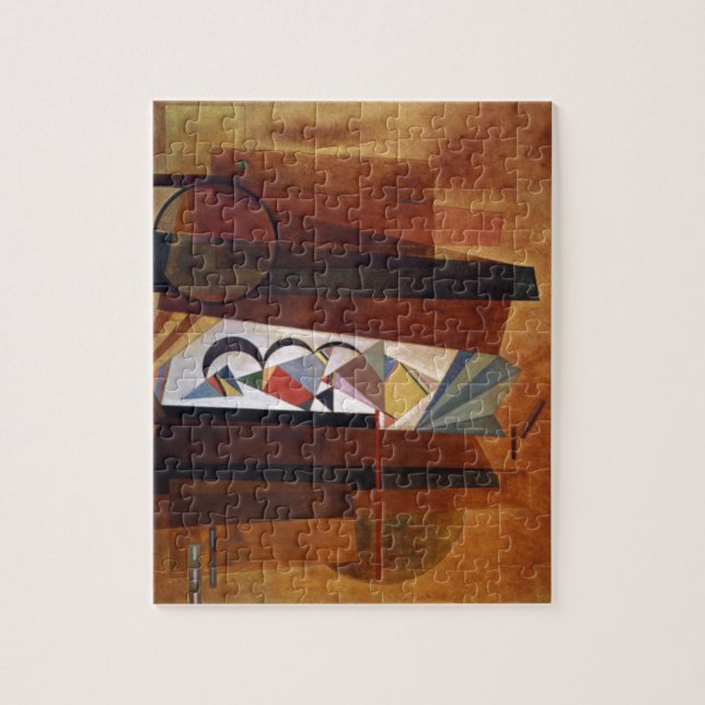 Quebra-cabeça Kandinsky Development in Brown Abstrato Painting (Vertical)