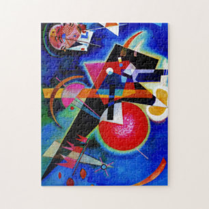 Quebra-cabeça Kandinsky na pintura de Abstrato azul