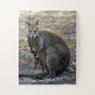 Quebra-cabeça Kangaroo Wallaby e Baby Joey Easy Kids