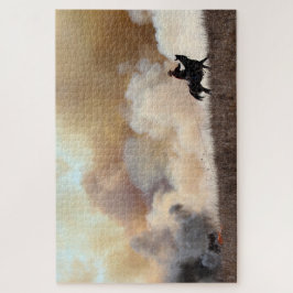 Quebra-cabeça Kansas Rancher Iniciando um Burn Controlado