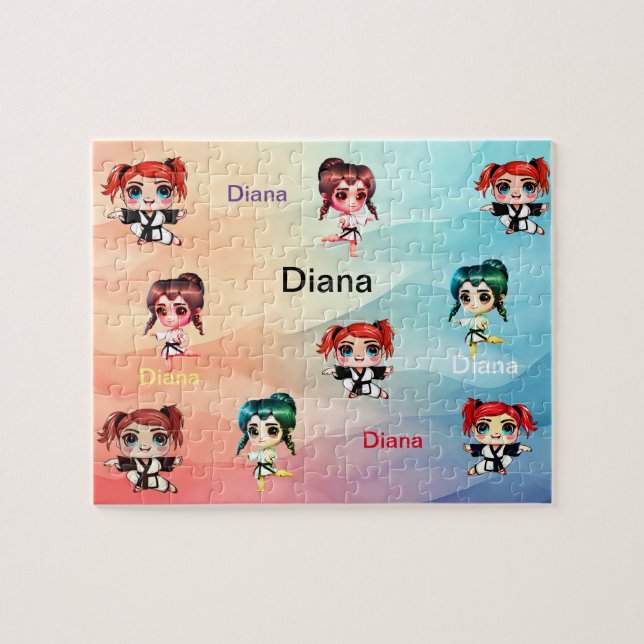 Quebra-cabeça Karate e Kung fu (Horizontal)