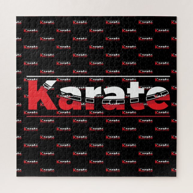 Quebra-cabeça Karate Martial Arts Red (Vertical)