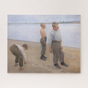 Quebra-cabeça Károly Ferenczy - Meninos Jogando Pedrinhas
