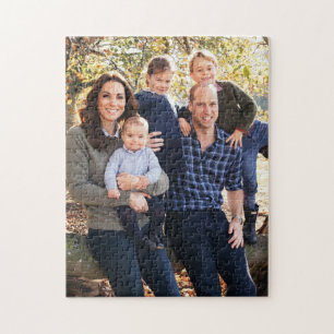 Quebra-cabeça Kate, William e miúdos