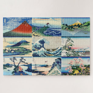 Quebra-cabeça Katsushika Hokusai - 36 visualizações da seleç