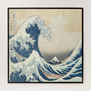 Quebra-cabeça Katsushika Hokusai, a onda do Excelente de Kanagaw