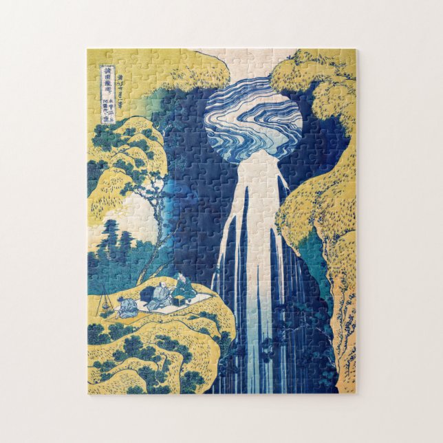 Quebra-cabeça Katsushika Hokusai - Amida Falls (Vertical)