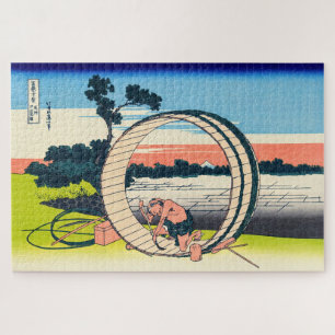 Quebra-cabeça Katsushika Hokusai - Fujimigahara, Província de Ow