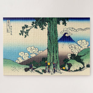 Quebra-cabeça Katsushika Hokusai - Passagem de Mishima na proví