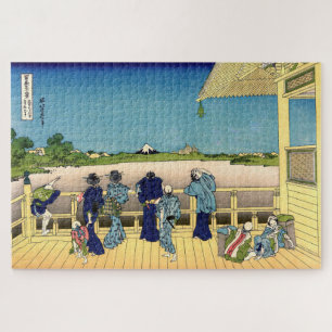 Quebra-cabeça Katsushika Hokusai - Sala de Sazai, Temple 500 Rak