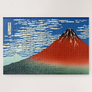 Quebra-cabeça Katsushika Hokusai - Vento fino, Bom dia