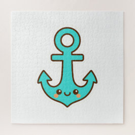 Quebra-cabeça Kawaii Turquoise Anchor - Whimsical & Cheerful