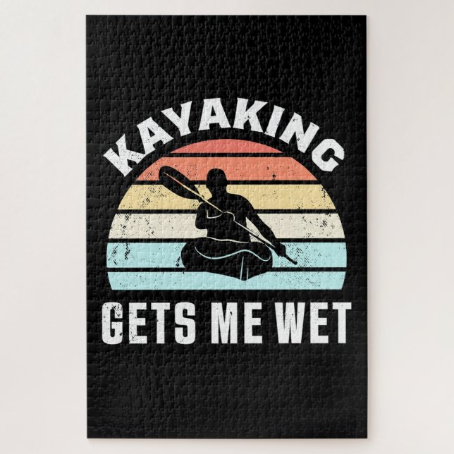Quebra-cabeça Kayaking me deixa molhado (Vertical)