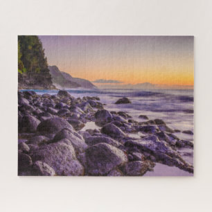 Quebra-cabeça Ke’e Beach em Sunrise, Kauai, Havaí