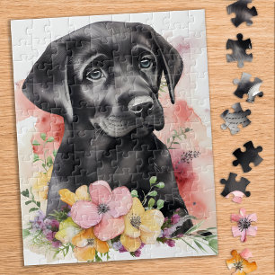 Quebra-cabeça Keep Looking Up - Labrador Retriever - Black Lab