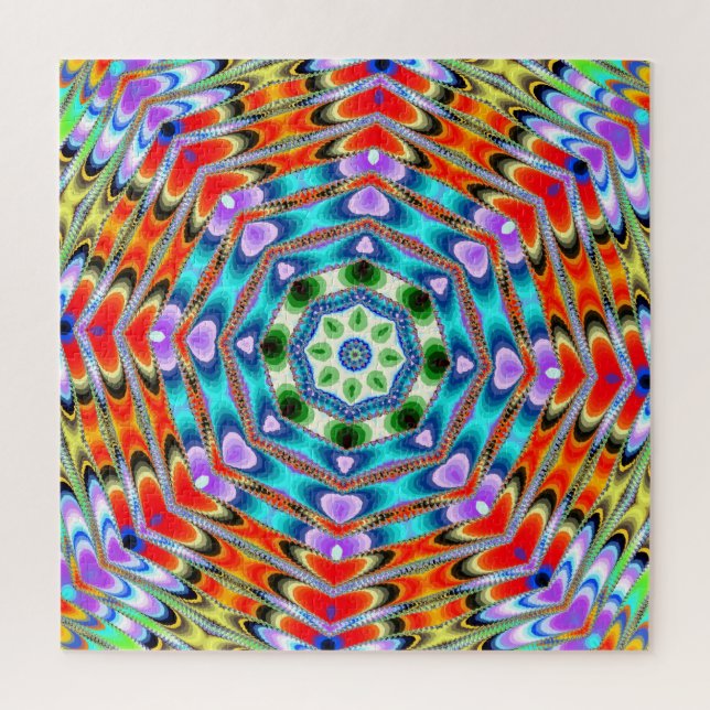 Quebra-cabeça Keleidoscópio de cor clara (Vertical)