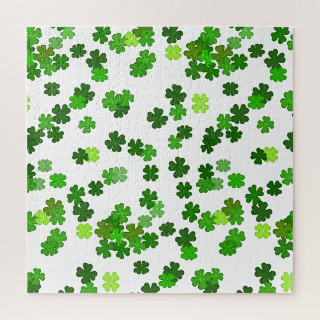 Quebra-cabeça Kelly verde “Shamrocks Caindo” (Vertical)