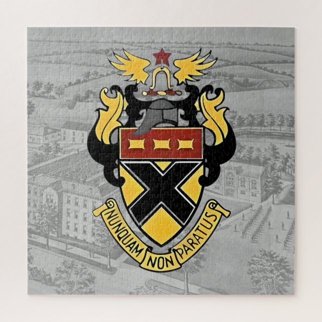 Quebra-cabeça Kemper Crest e Ilustração Escolar (Vertical)