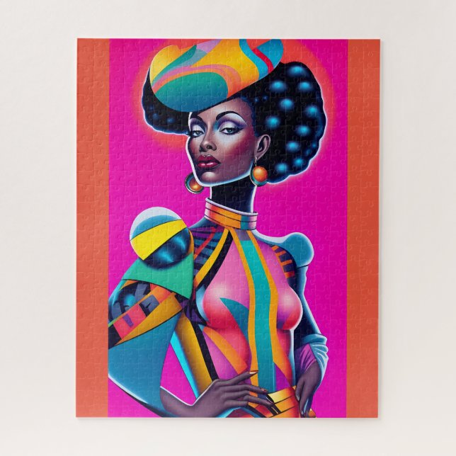 Quebra-cabeça Ken Gage Art, em exposição internacional (Vertical)