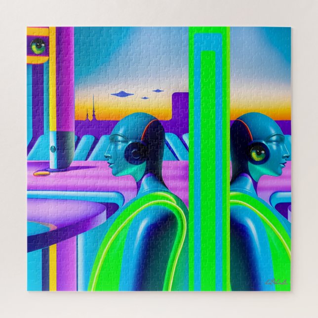 Quebra-cabeça Ken Gage Future Spectrum Sci-Fi (Vertical)