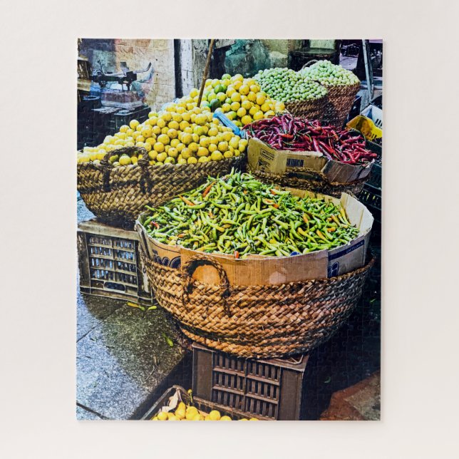 Quebra-cabeça Khan el Khalili Bazaar Comida (Vertical)
