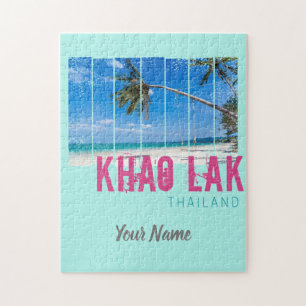 Quebra-cabeça Khao Lak Phang-Nga Tailândia Vintage Beach Souveni