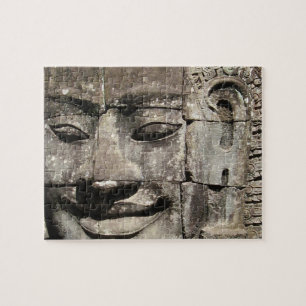 Quebra-cabeça Khmer Stone Face ... Bayon Temple, Camboja