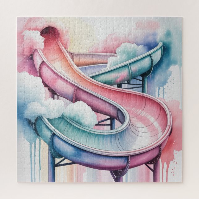 Quebra-cabeça Kids’ Birthday Waterslide Party Gift (Vertical)