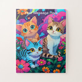 Quebra-cabeça Kids Puppy e Kitten Garden Adventure