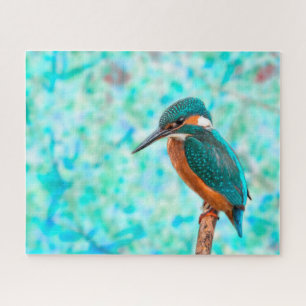 Quebra-cabeça Kingfisher Bird Abstrato