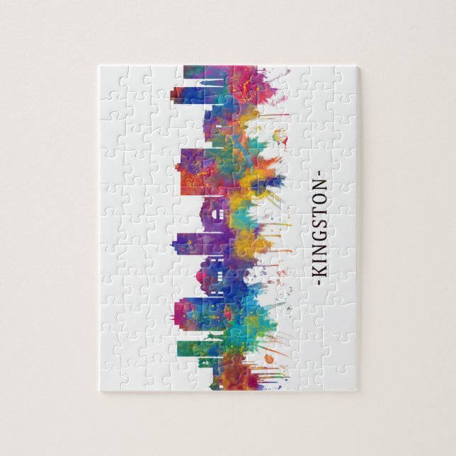 Quebra-cabeça Kingston Jamaica Skyline (Vertical)