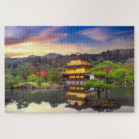 Kinkaku-ji Zen Temple Quioto Japão Viagem Sunset